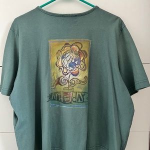 Blue Fish Clothing Earth Day 2000 Top - Size 2 - Hand Painted